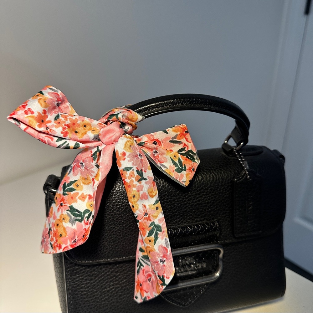 Floral Polyester Twilly - Picture 6 of 7